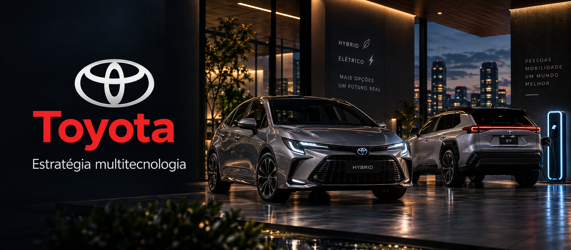 Toyota em 2026: híbridos, elétricos e a força de uma estratégia multitecnologia